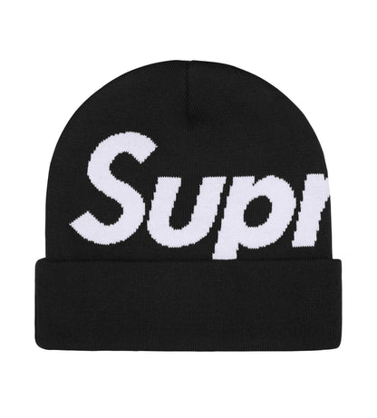 Supreme Big Logo Beanie Black