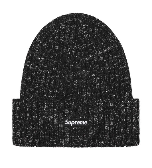 Supreme Overdyed Beanie Metallic Black SS25