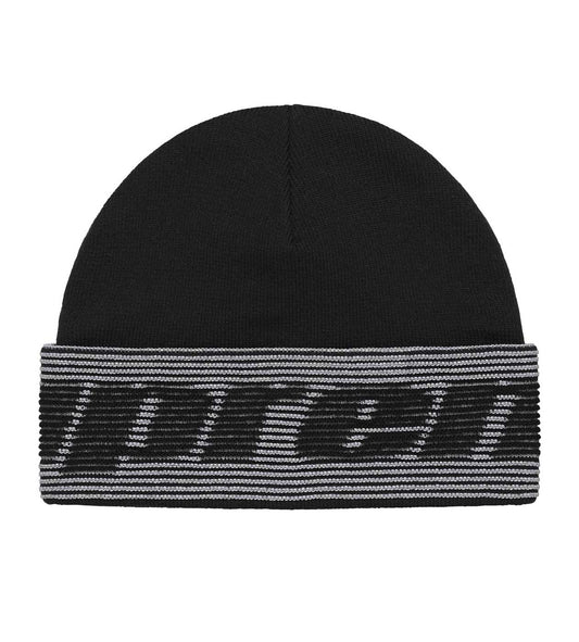 Supreme Reflective Jacquard Cuff Beanie Black