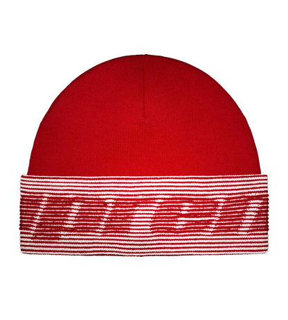 Supreme Reflective Jacquard Cuff Beanie Red