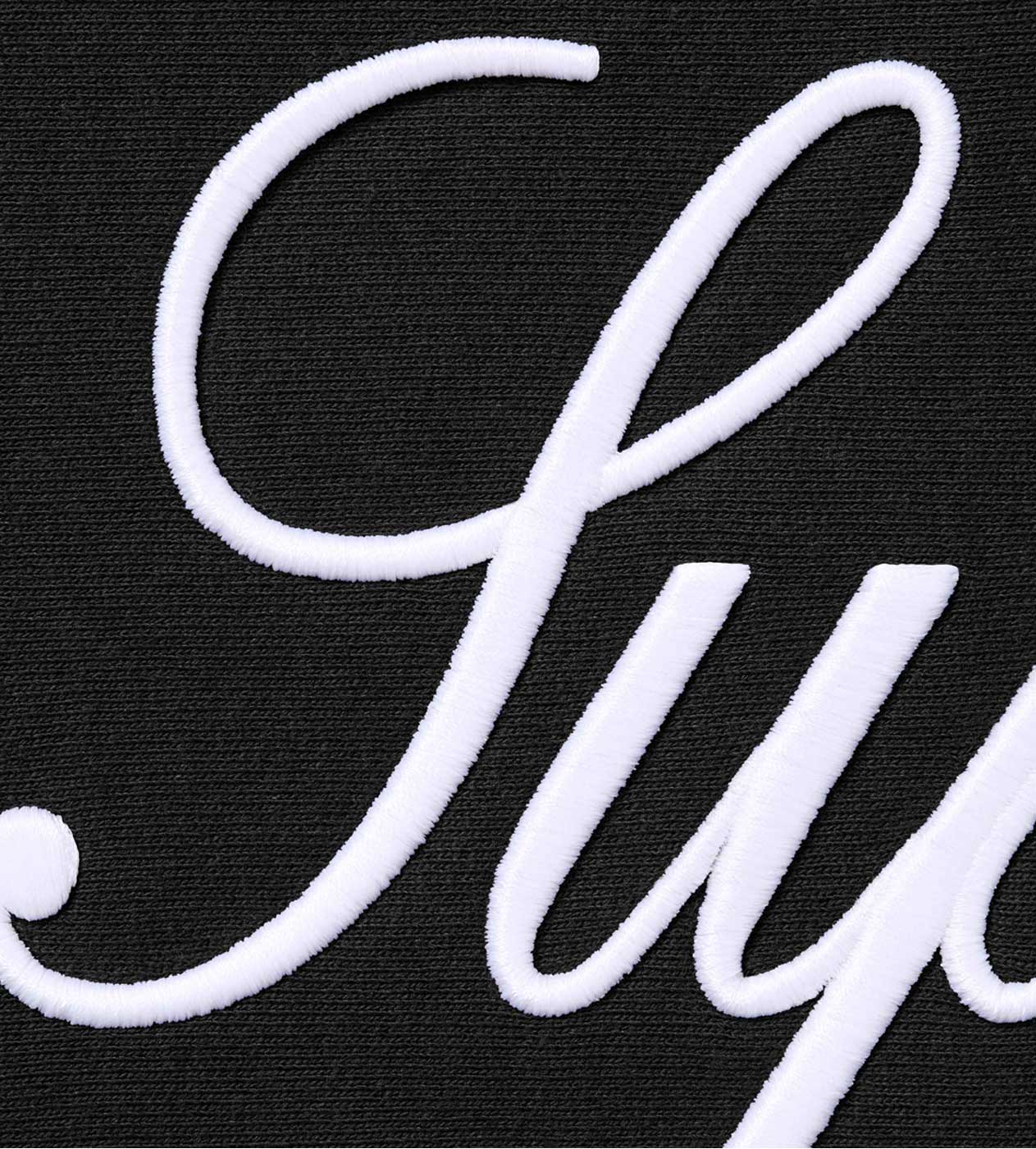Supreme Script Hoodie Black