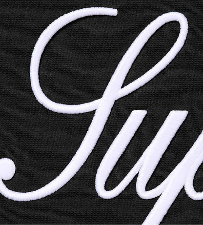 Supreme Script Hoodie Black