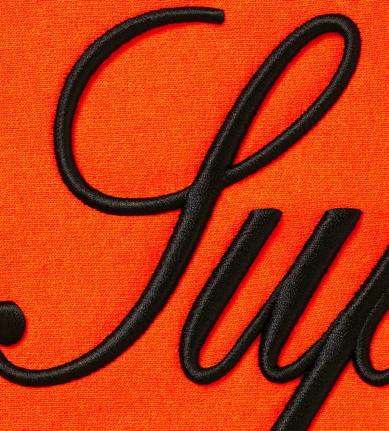 Supreme Script Hoodie Orange