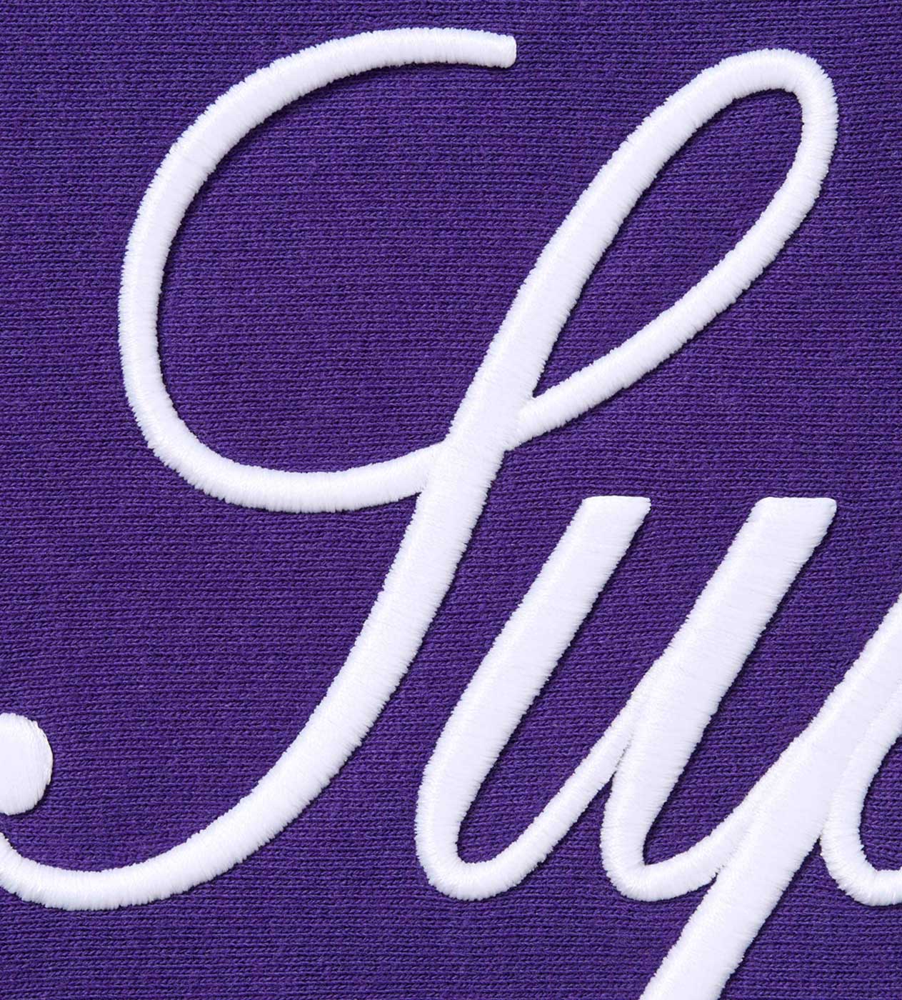 Supreme Script Hoodie Purple