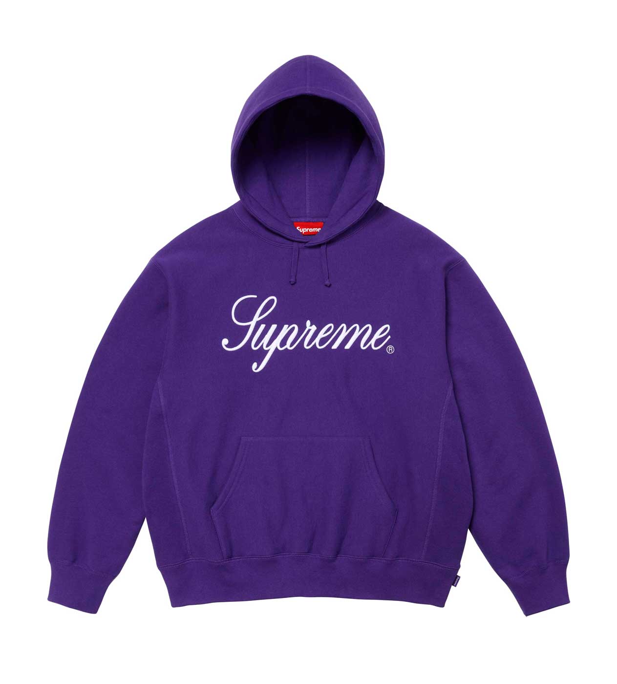 Supreme Script Hoodie Purple