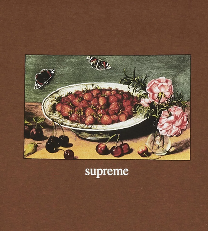 Supreme Strawberries Tee Brown