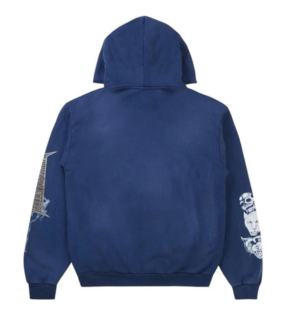 Travis Met Life Hoodie Washed Blue