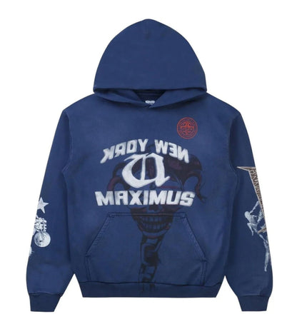 Travis Met Life Hoodie Washed Blue