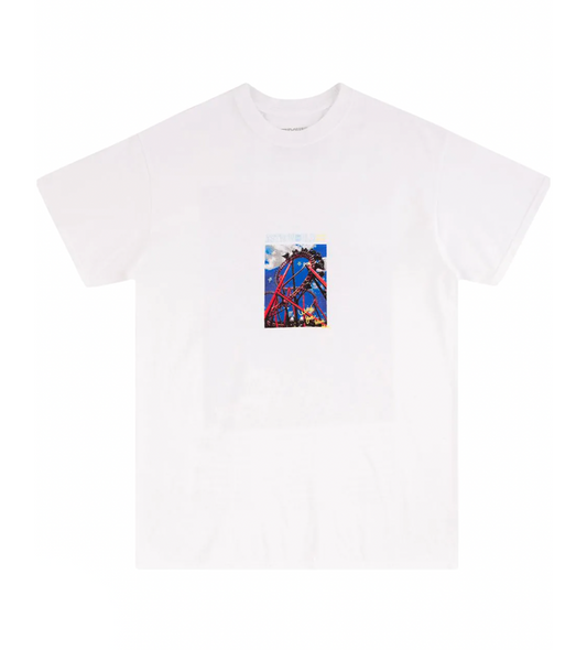 Travis Scott Rollercoaster White Tee