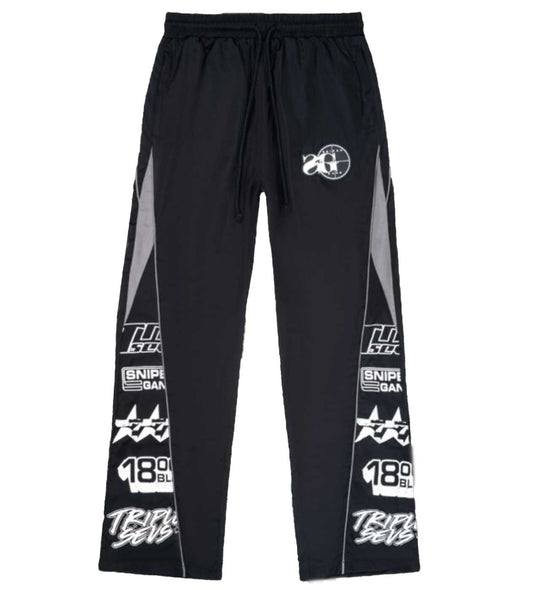 Triple Seven x Sniper Gang Tracksuit Pants Black