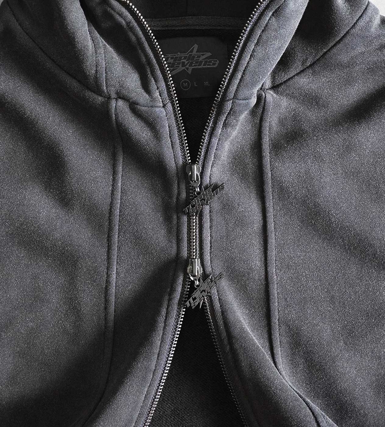 Triple Sevens Black Utility Zip Up