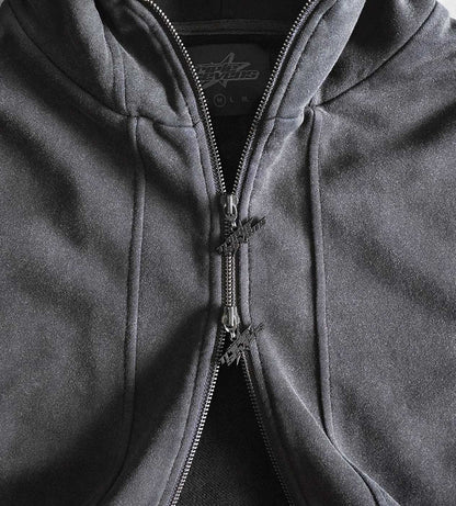 Triple Sevens Black Utility Zip Up