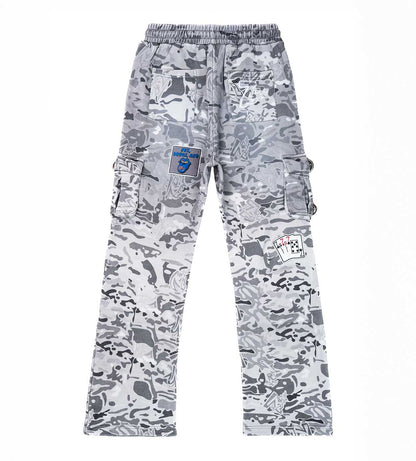 Triple Sevens Camo Sweatpants Grey