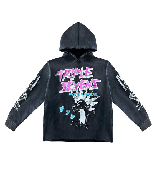 Triple Sevens Rockstar Hoodie Grey