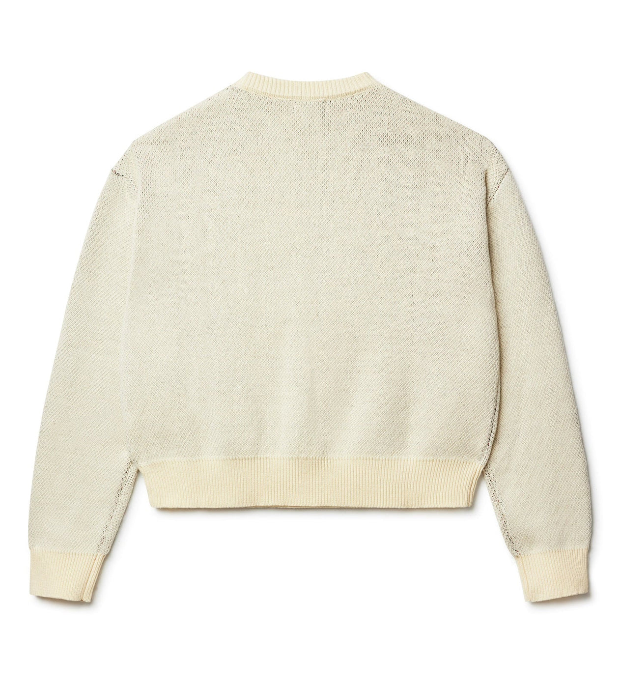 Vale Forever Black Cat Knit Sweater White