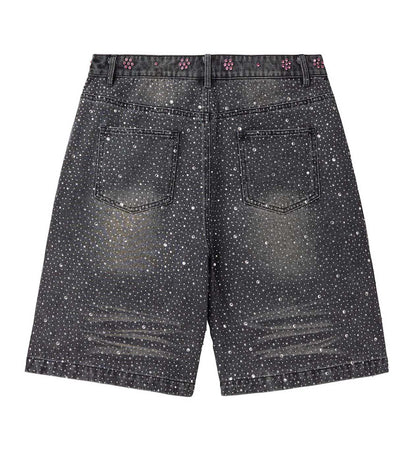 Vale Forever Iced Out Jorts Black