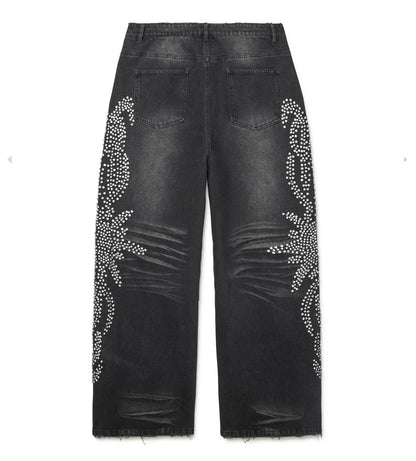 Vale Forever Mono Tsunami Denim Pants Black