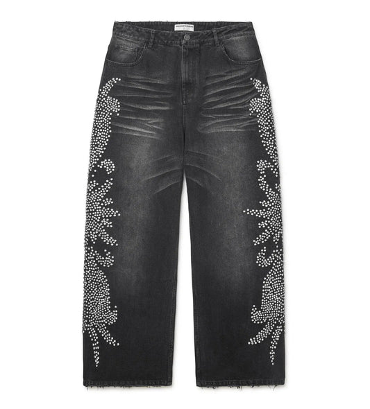 Vale Forever Mono Tsunami Denim Pants Black