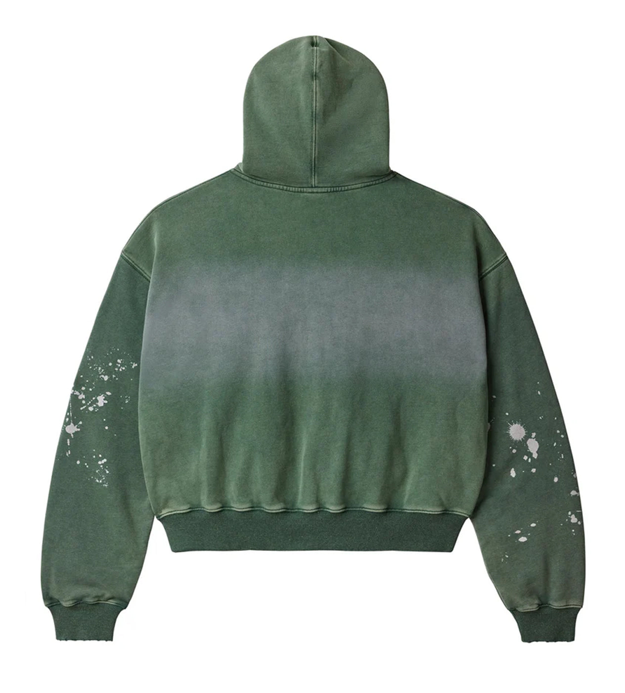 Vale Forever Paint Zip Up Hoodie Green