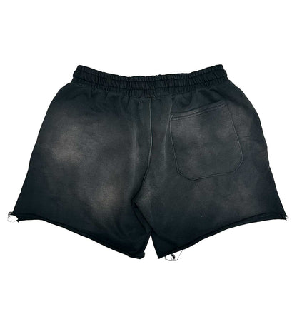 Vertabrae Black Double Emblem Shorts
