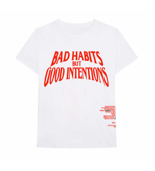 Vlone NAV Bad Habits Tee White