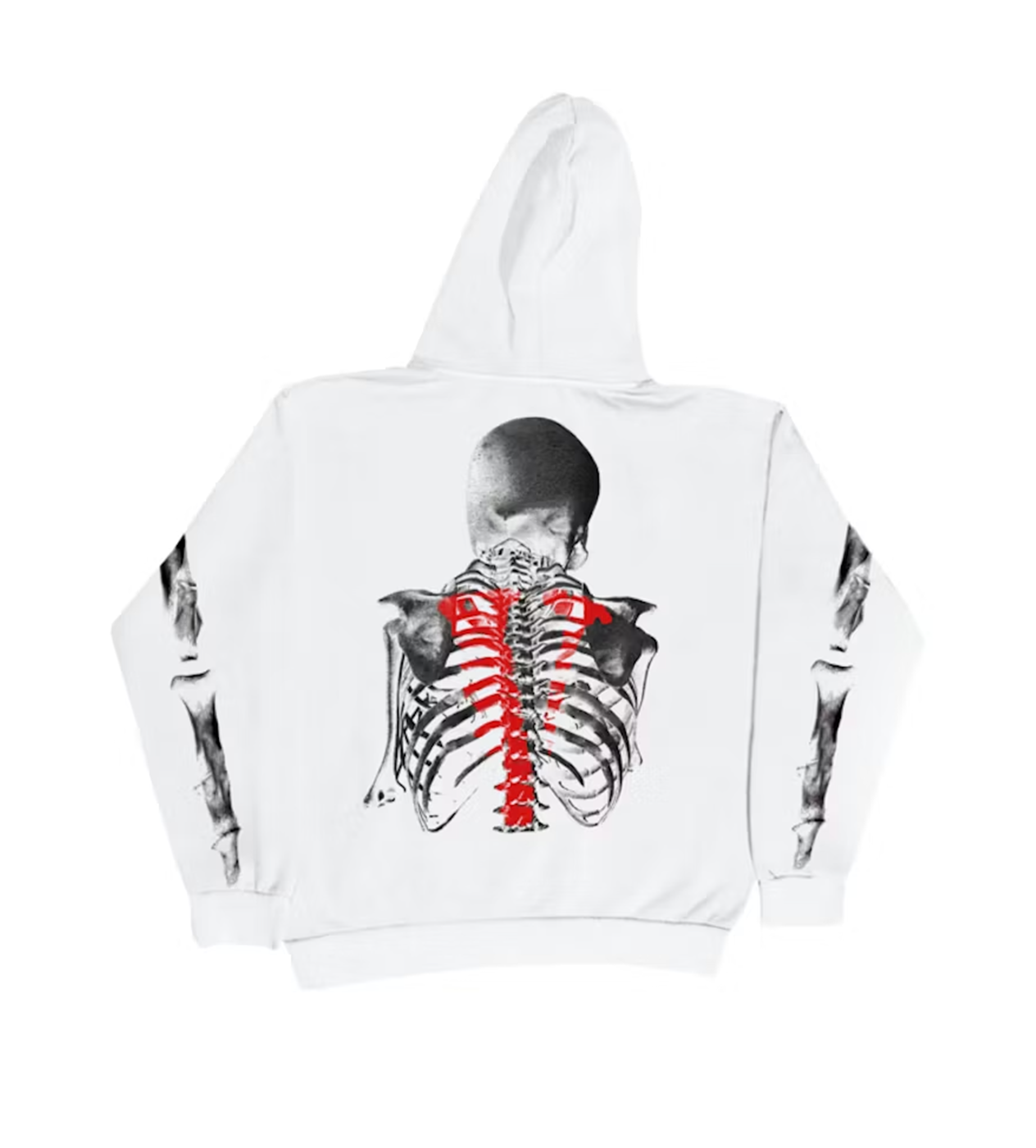 Vlone Young Boy Bones Hoodie white