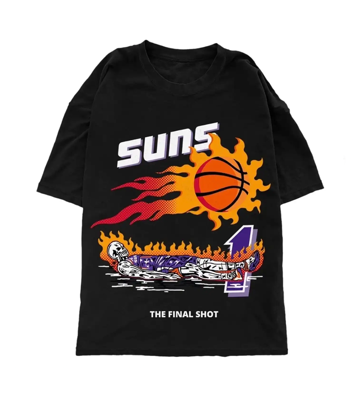 Warren Lotas x Phoenix Suns Booker Black Tee